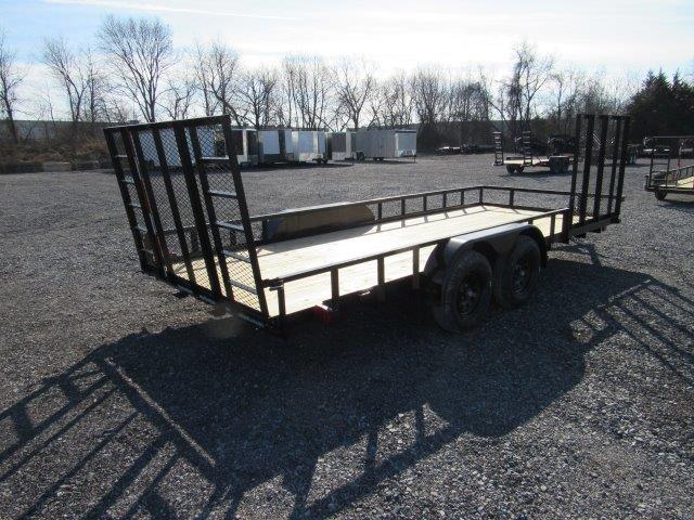 Carry-On 7 x 18 Landscape Utility Trailer - Side ATV Ramp