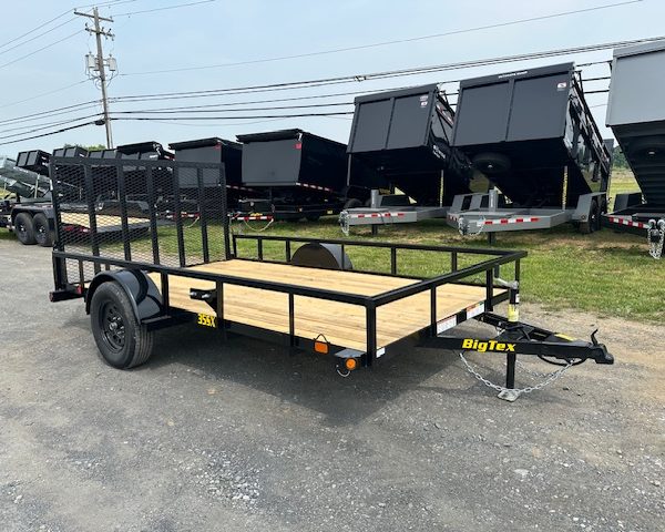 Big Tex 7 x 12 Landscape Utility Trailer - Rear Ramp Gate