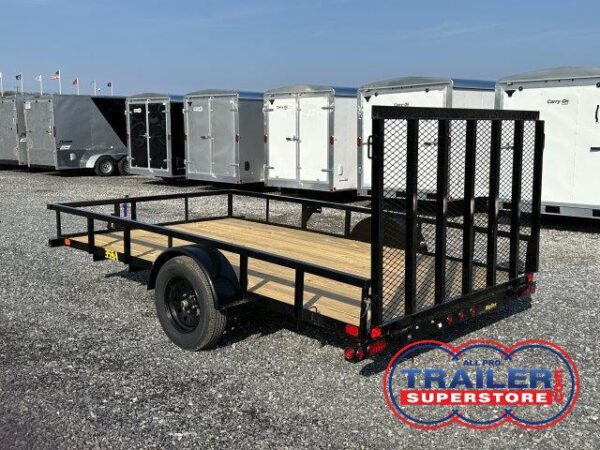 Trailer With Rear Ramp Gate Big Tex 7 x 12 Landscape Utility Trailer - Rear Ramp Gate