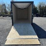 an ATC aluminum enclosed cargo trailer with black trim