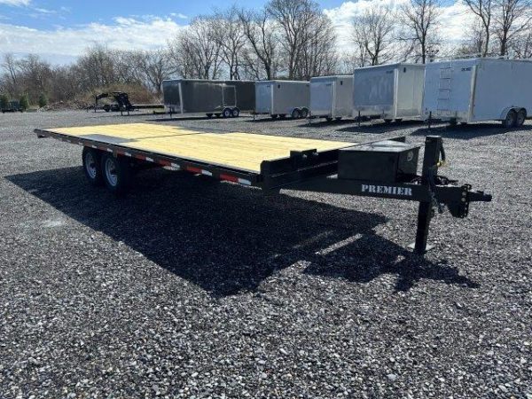 Premier 8.5x24 Deckover Equipment Trailer | Slide Ramps