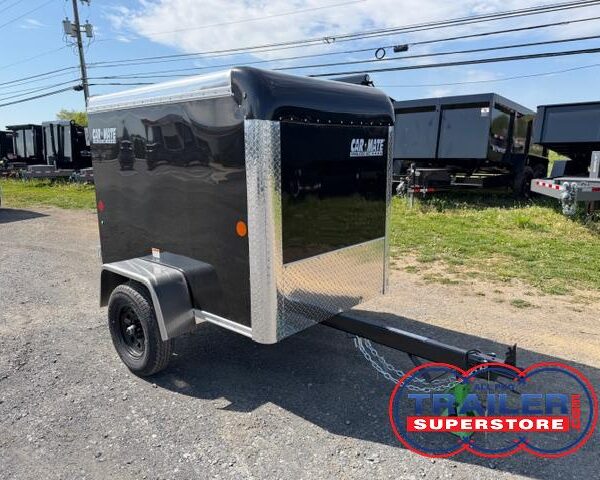 Car Mate 4 x 6 Enclosed Cargo Trailer - Single Rear Door