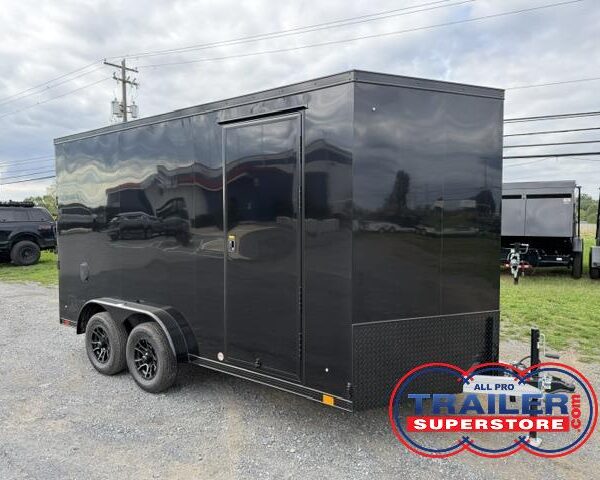 ATC 7.5 x 14 Aluminum Enclosed Cargo Trailer - Black Trim