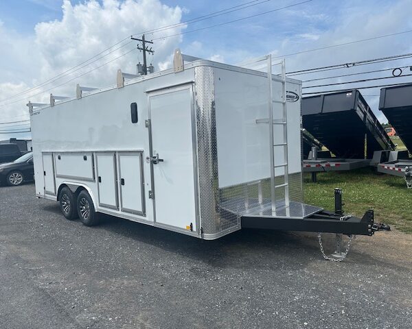 Formula 8.5 x 20 Enclosed Contractor Trailer - Exterior Tool Doors