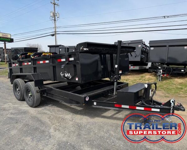 CAM Superline 7 x 14 HD Low Profile Dump Trailer - Telescopic Lift