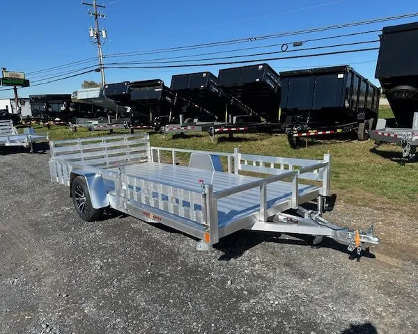 Sport Haven 7×14 Aluminum Utility Trailer - Side ATV Ramps