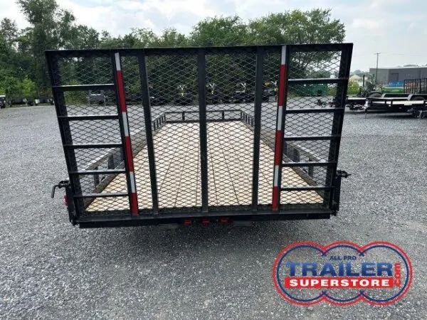 Trailer With Rear Ramp Gate Carry-On 7 x 20 Landscape Utility Trailer - Rear Ramp Gate