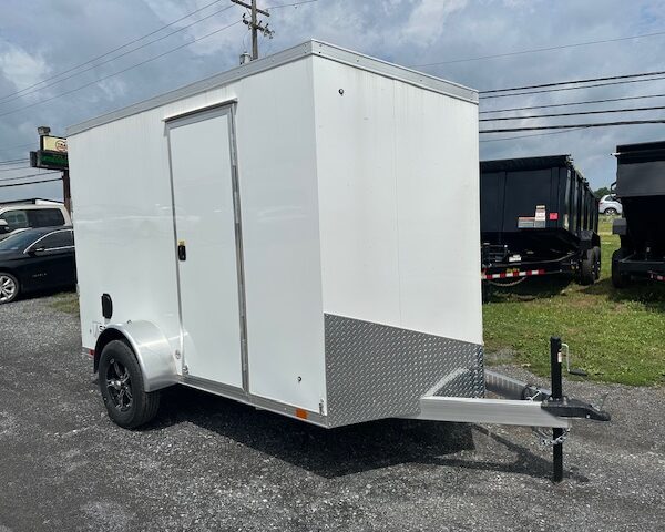 ATC 6 x 10 Aluminum Enclosed Cargo Trailer - Aluminum Wheels