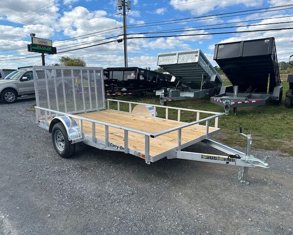 Carry-On 7 x 12 Aluminum Landscape Utility Trailer - Rear Gate