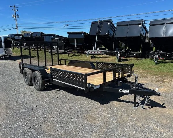 Cam Superline 7 x 14 Landscape Utility Trailer - Side ATV Ramps