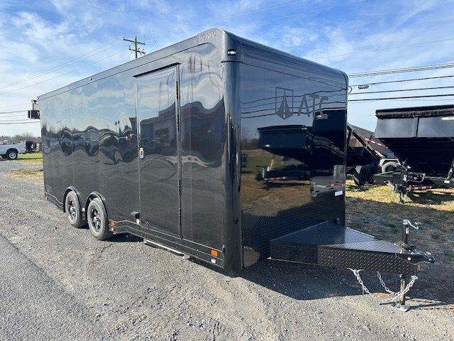 a black ATC enclosed trailer with black trim