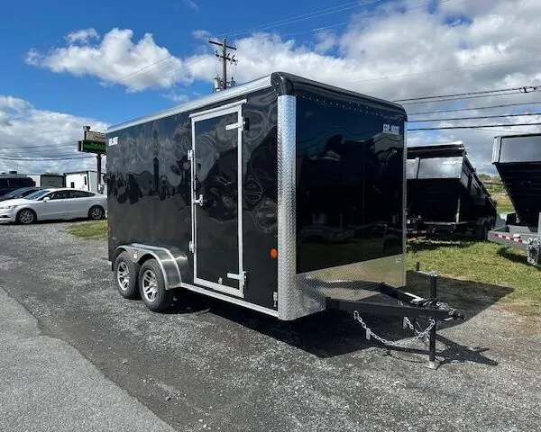Car Mate 7 x 14 Enclosed Cargo Trailer - Aluminum Wheels