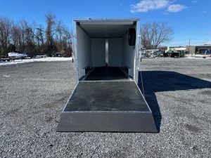 a Cargo Pro trailer parked in a gravel lot