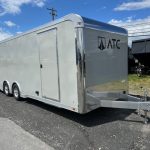 an ATC trailer parked on the side of the road