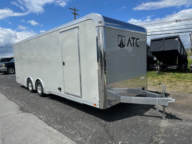 an ATC trailer parked on the side of the road