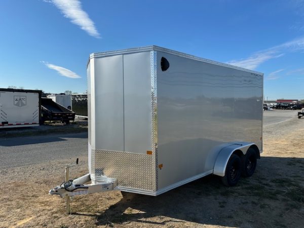 Cargo Pro 7 x 14 V-Nose Aluminum Cargo Trailer - Ramp Door