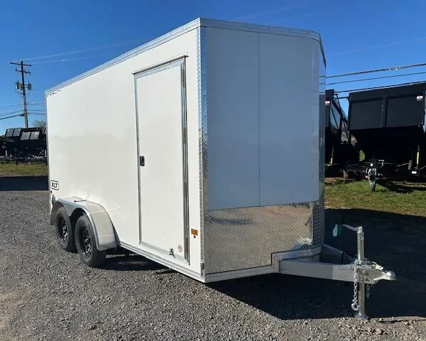 Cargo Pro 7 x 14 V-Nose Aluminum Cargo Trailer - Ramp Door