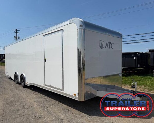 ATC 8.5 x 28 Enclosed Aluminum Car Trailer - Rear Spoiler