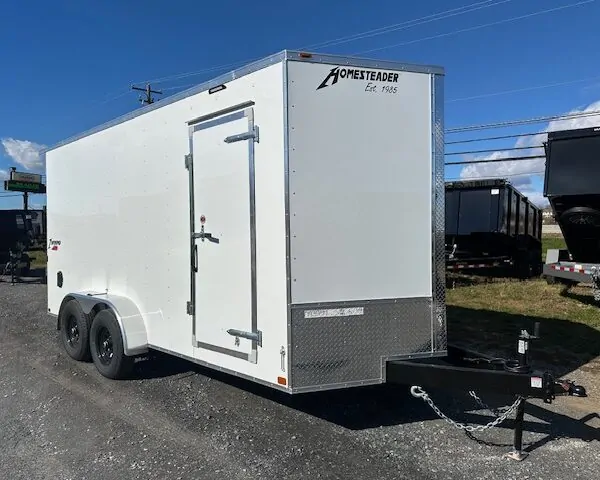 Homesteader 7 x 16 V-Nose Enclosed Trailer - HD Package