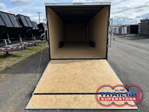 Covered Wagon 8.5 x 28 Enclosed Car Trailer - Ramp Door