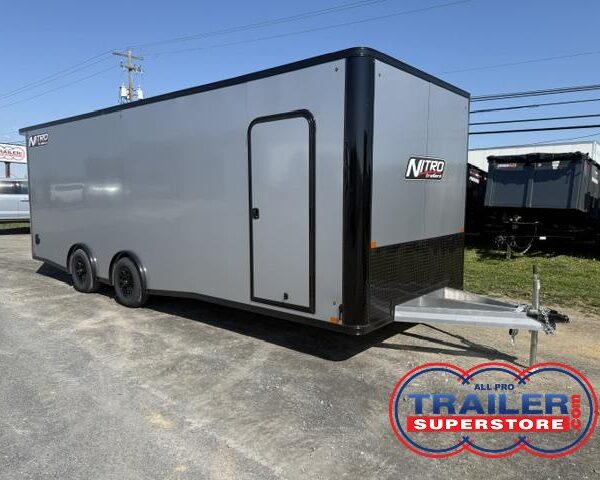 Nitro 8.5 x 24 Enclosed Aluminum Car Trailer- Escape Door