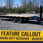 Cam Superline standard duty deckover beavertail trailer