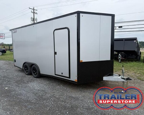 Nitro 8.5 x 18 Aluminum Enclosed Aluminum Car Trailer - V Nose