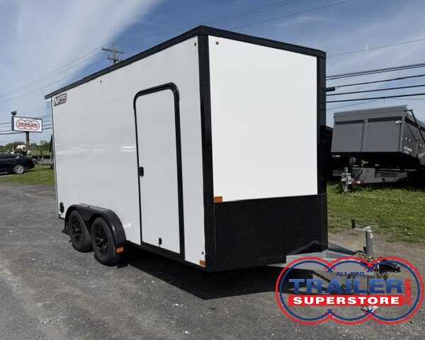 Nitro 7.5 x 14 Aluminum Enclosed Cargo Trailer- Black Trim