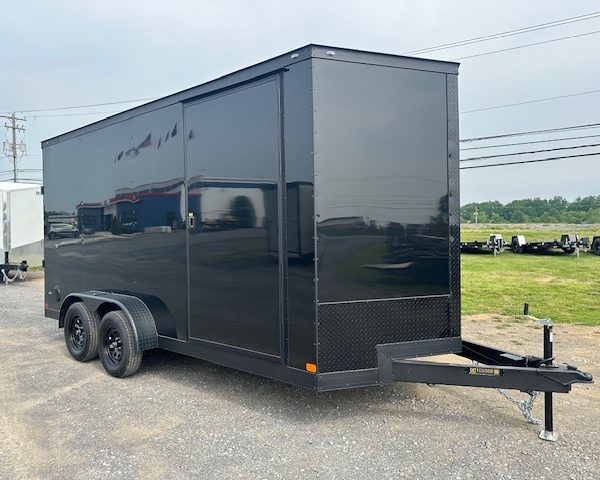 Covered Wagon 7 x 16 Enclosed Cargo Trailer - Added Height