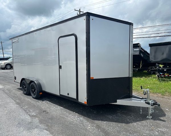 Nitro 7.5x18 V-Nose Enclosed Cargo Trailer- Black Trim
