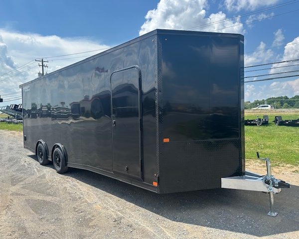 Nitro 8.5 x 24 V-Nose Aluminum Enclosed Car Trailer- Escape Door