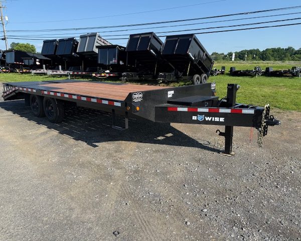 2025 BWise 8 x 20 Deckover Equipment Trailer - Full Width Ramps