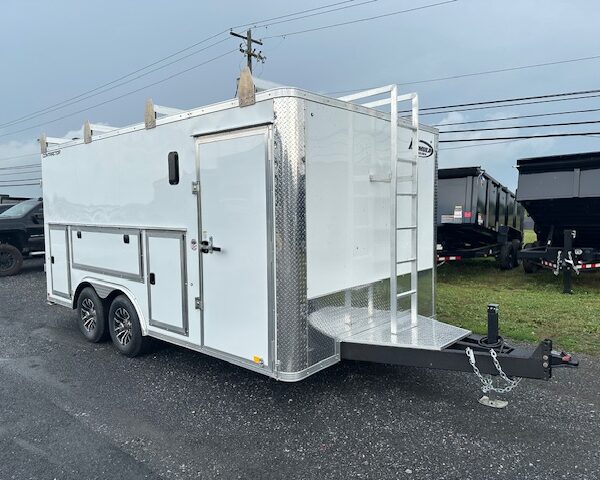 Formula 8.5 x 16 Enclosed Contractor Trailer - Exterior Tool Doors