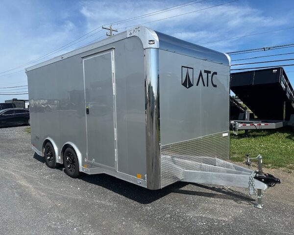 ATC 8.5 x 16 Aluminum Enclosed Car Hauler - Spoiler