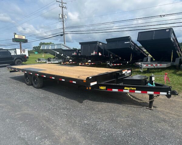 Big Tex 8 x 24 Deckover Equipment Trailer - Power Tilt