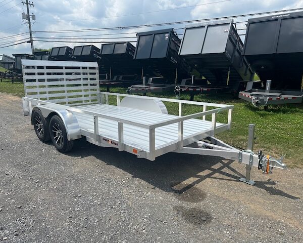 Sport Haven 7×14 Aluminum Landscape Trailer - Open Sides