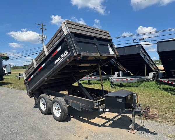 2008 BWise 6 x 10 Deckover Dump Trailer - Fold Down Sides