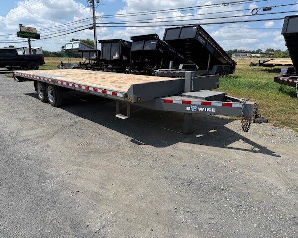 2023 BWise 8 x 24 Deckover Power Tilt Equipment Trailer