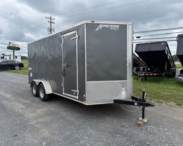 2024 Homesteader 7 x 16 V-Nose Enclosed Trailer