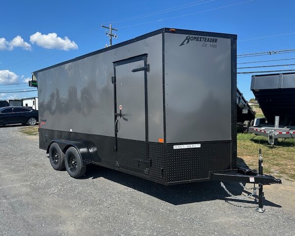 Homesteader 7 x 16 V-Nose Enclosed Cargo Trailer – Spoiler