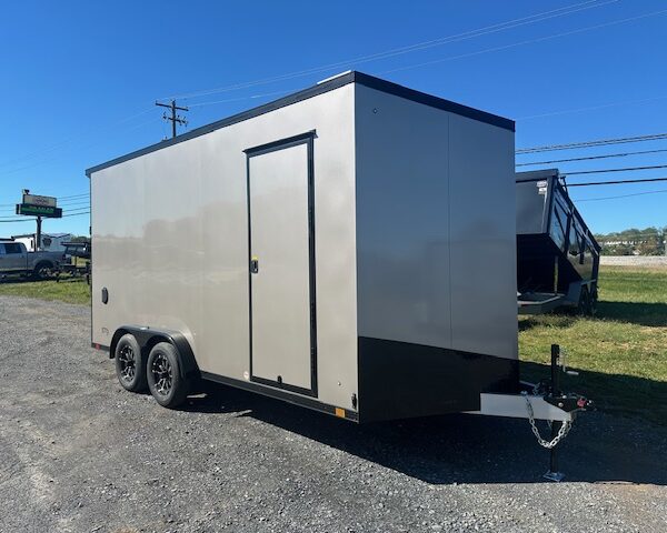 ATC 7.5 x 16 Aluminum Enclosed Cargo Trailer - Black Trim