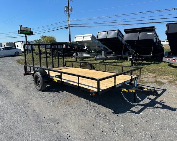 Big Tex 7 x 14 Landscape Utility Trailer - Rear Ramp Gate
