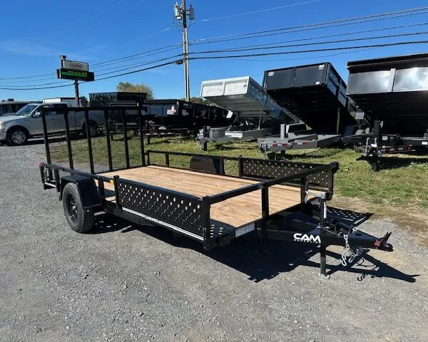Cam Superline 7 x 14 Landscape Utility Trailer - Side ATV Ramps