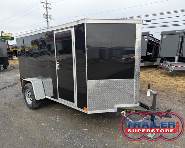 Covered Wagon 5 x 10 Enclosed Cargo Trailer - Ramp Door
