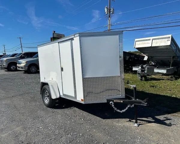 Covered Wagon 5 x 8 Enclosed Cargo Trailer - Barn Doors