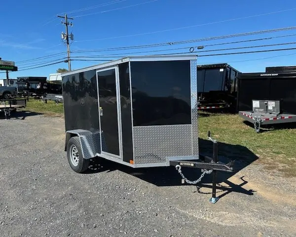 Covered Wagon 5 x 8 Enclosed Cargo Trailer - Ramp Door