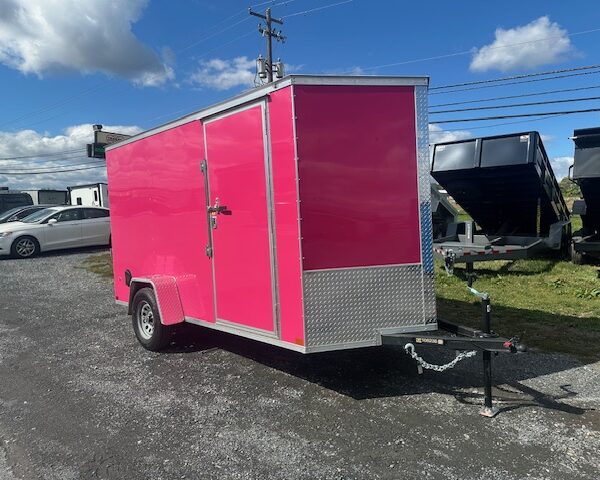 Covered Wagon 6 x 12 Enclosed Cargo Trailer - Rear Ramp Door