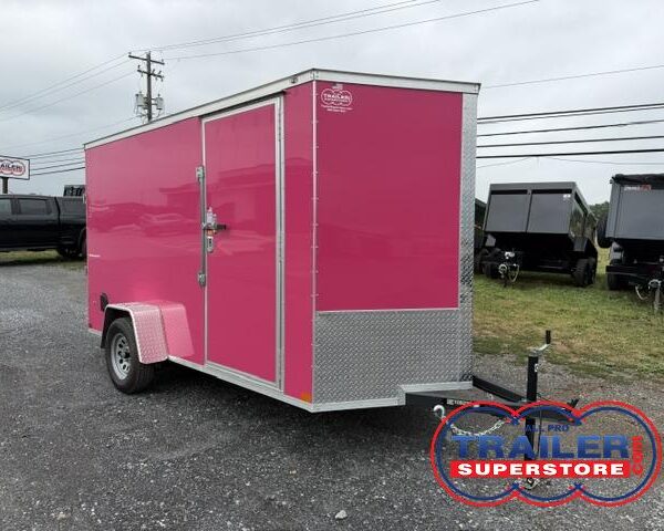 Covered Wagon 6 x 12 Enclosed Cargo Trailer - Rear Ramp Door