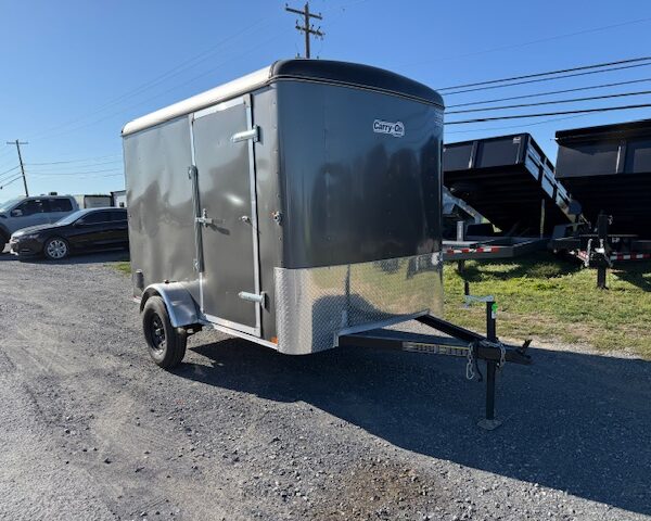 Carry-On 6 x 10 Enclosed Cargo Trailer - Rear Ramp Door