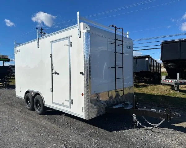 Car Mate 8.5 x 16 Enclosed Contractor Trailer - Extended Tongue